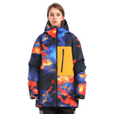 MARKERWAY Women Oversize Ski Jackets Winter Outdoor Warm Snowboard Jacket
